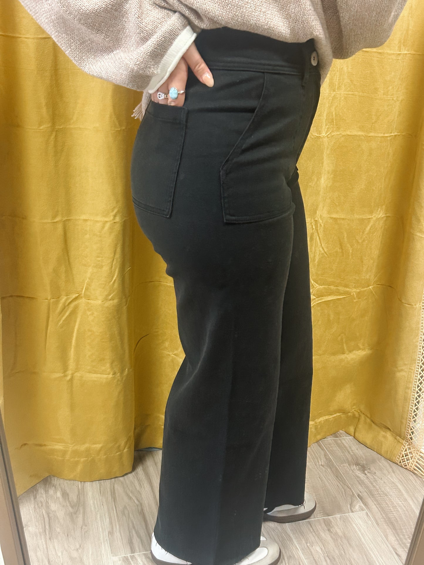 Black Straight Leg Jeans