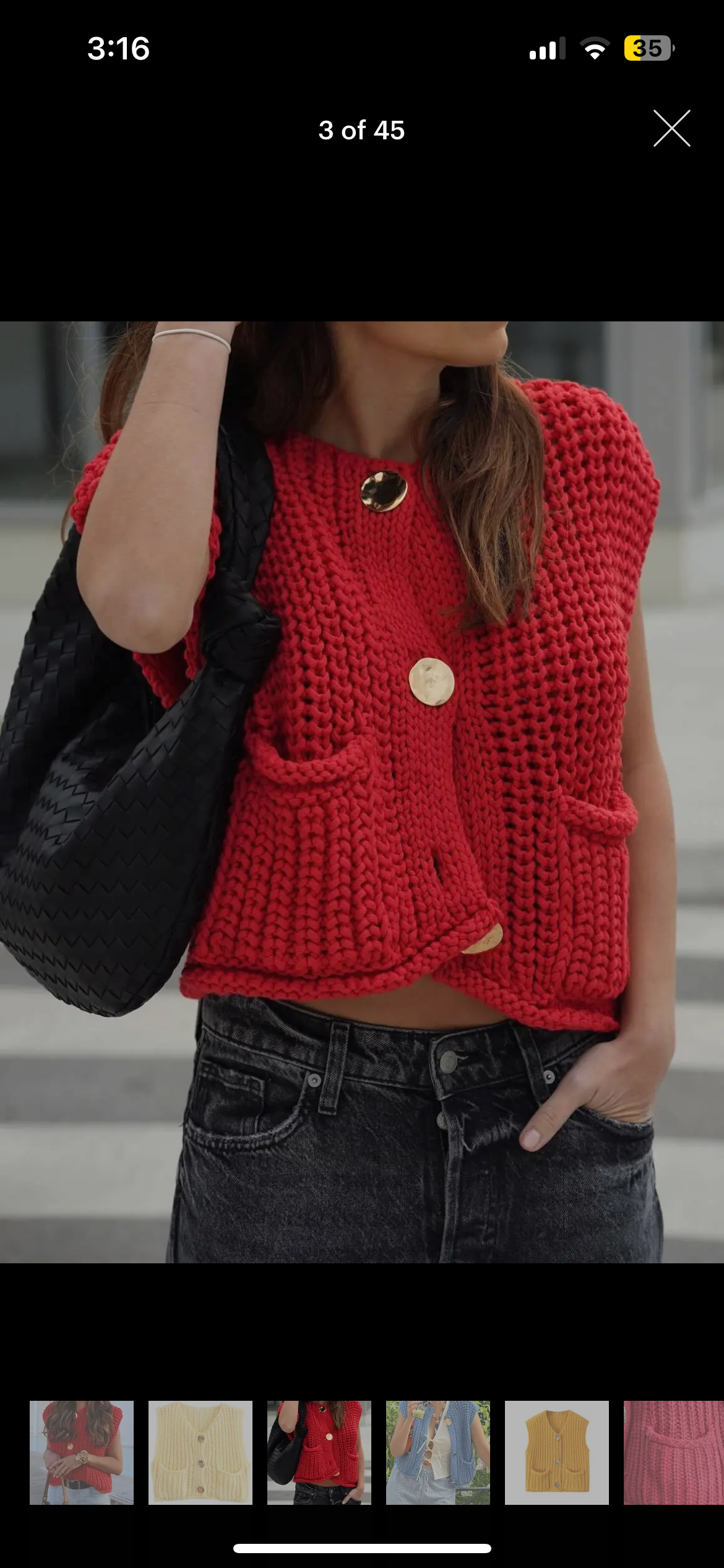 Red Sweater Vest